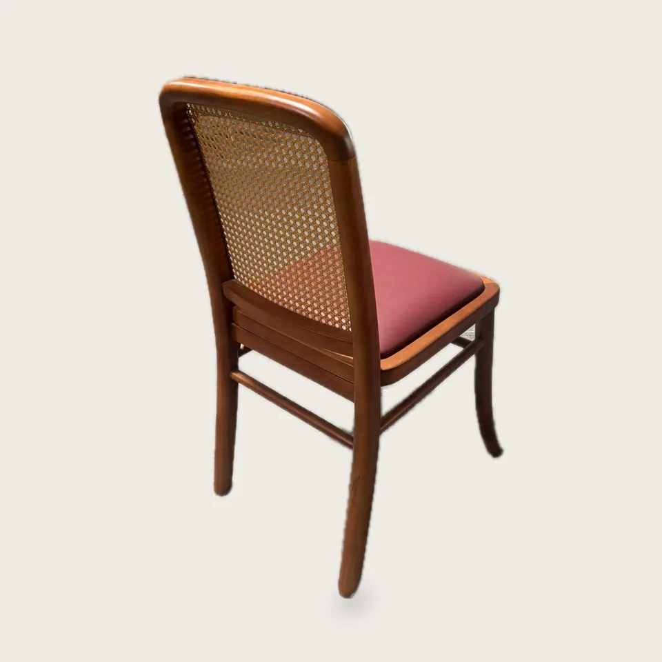 Arched Cane-Back Chair