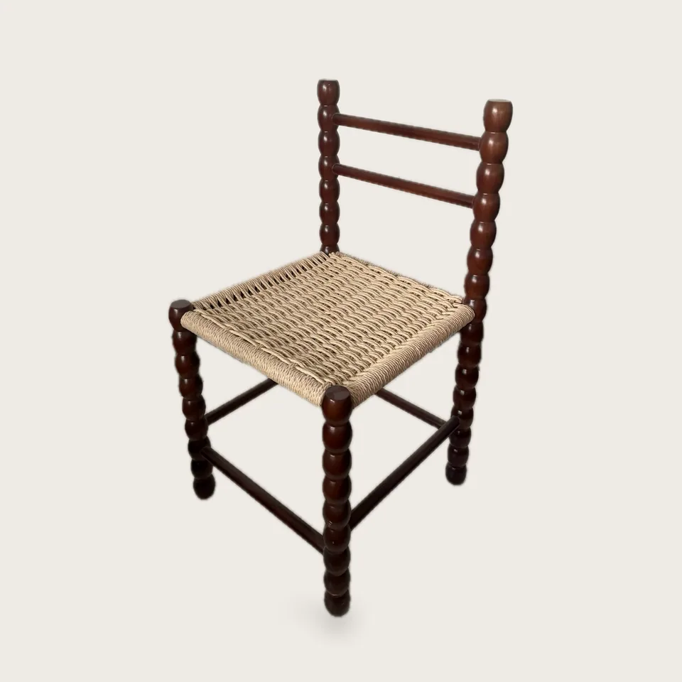 Bobbin Cord-Seat Chair