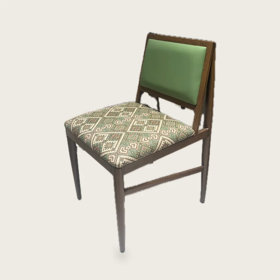 Green Back Tapestry Chair